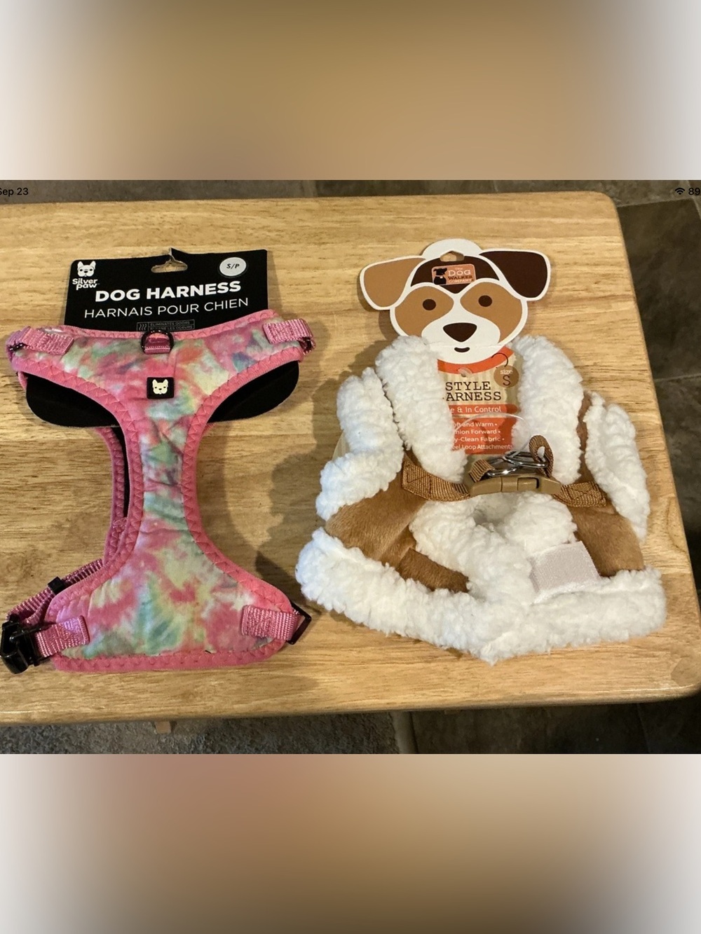 The Dog Walker & Silver Paw Small Dog Harnesses Cute NWTs